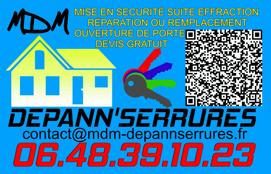 Carte de visite MDM Dépann'Serrures